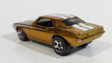 Rare 2008 Hot Wheels Classics 4 '69 Camaro Spectraflame Gold Die Cast Toy Muscle Car Vehicle Red Line 5SP