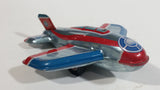 2011 Schylling Vintage Style Jet Airplane Plane Tin Toy Reproduction