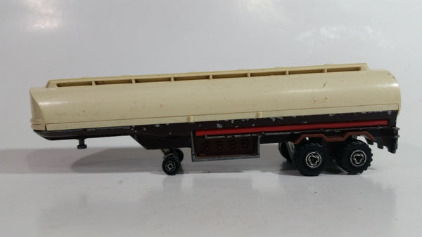 Vintage Majorette Petro Canada Gas Oil Fuel Tanker Semi Tractor Trailer White Die Cast Toy Vehicle