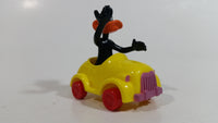 1989 Warner Bros Looney Tunes Daffy Duck in Yellow Plastic Toy Car Vehicle McDonald's Happy Meal