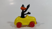 1989 Warner Bros Looney Tunes Daffy Duck in Yellow Plastic Toy Car Vehicle McDonald's Happy Meal