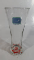 Vancouver Canucks NHL Ice Hockey Circa 1970/71 Vintage Logo 7" Tall Clear Pilsner Glass with Red NHL Crest Bottom