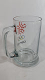 1988 Calgary Winter Olympic Games 5 1/2" Tall Glass Beer Mug