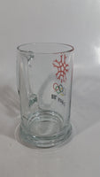 1988 Calgary Winter Olympic Games 5 1/2" Tall Glass Beer Mug