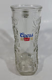 Coors Banquet Beer Cowboy Boot Shaped Embossed Glass 6" Tall Beer Mug