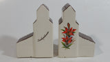 Saskatchewan Prairie Lily Flower White Ceramic Grain Elevators Salt & Pepper Shaker Set