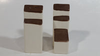 Saskatchewan Prairie Lily Flower White Ceramic Grain Elevators Salt & Pepper Shaker Set