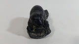 Beaver Soapstone Carved Sculpture Ornament w/ Original Sticker