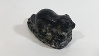 Beaver Soapstone Carved Sculpture Ornament w/ Original Sticker