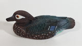 Female Wood Duck Miniature Resin Wildlife Bird Sculpture 8" Long