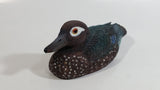 Female Wood Duck Miniature Resin Wildlife Bird Sculpture 8" Long