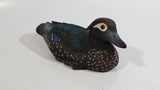 Female Wood Duck Miniature Resin Wildlife Bird Sculpture 8" Long