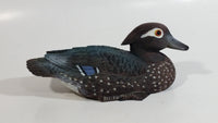 Female Wood Duck Miniature Resin Wildlife Bird Sculpture 8" Long