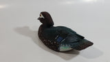 Female Wood Duck Miniature Resin Wildlife Bird Sculpture 8" Long