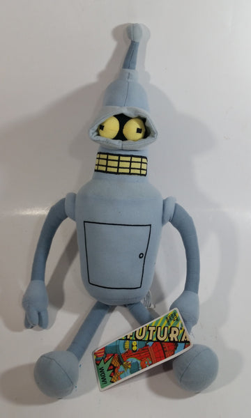 Rare HTF Version 2014 Fox Futurama Bender Robot Cartoon Character 19" Tall Plush Plushy with Original Tags