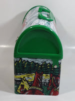 Rare Very Hard to Find Pilsner Beer with Train Locomotive Themed Metal Lunch Box Container 8 3/4" Wide