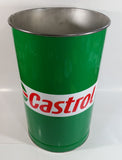 Castrol Motor Oil Green 15" Tall Metal Trash Can GUC