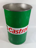 Castrol Motor Oil Green 15" Tall Metal Trash Can GUC