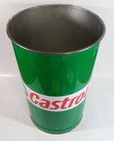 Castrol Motor Oil Green 15" Tall Metal Trash Can GUC