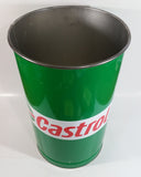 Castrol Motor Oil Green 15" Tall Metal Trash Can GUC