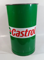 Castrol Motor Oil Green 15" Tall Metal Trash Can GUC