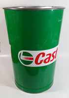 Castrol Motor Oil Green 15" Tall Metal Trash Can GUC