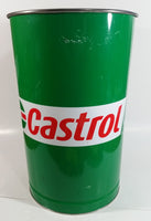 Castrol Motor Oil Green 15" Tall Metal Trash Can GUC