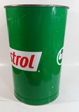 Castrol Motor Oil Green 15" Tall Metal Trash Can GUC