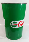 Castrol Motor Oil Green 15" Tall Metal Trash Can GUC