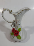 Vintage 1950s Capodimonte Ewer Small Ivory Bisque Porcelain Pitcher Jug - Italian