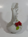 Vintage 1950s Capodimonte Ewer Small Ivory Bisque Porcelain Pitcher Jug - Italian