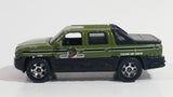 2009 Matchbox Croc Zoo Chevy Avalanche Truck Olive Green MB86 Die Cast Toy Car Vehicle