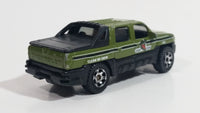 2009 Matchbox Croc Zoo Chevy Avalanche Truck Olive Green MB86 Die Cast Toy Car Vehicle