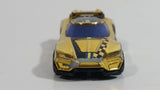 2013 Hot Wheels Racing Super Chromes Chicane Gold Chrome Die Cast Toy Race Car Vehicle