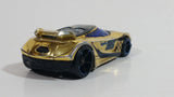 2013 Hot Wheels Racing Super Chromes Chicane Gold Chrome Die Cast Toy Race Car Vehicle