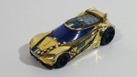 2013 Hot Wheels Racing Super Chromes Chicane Gold Chrome Die Cast Toy Race Car Vehicle