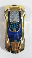 2013 Hot Wheels Racing Super Chromes Chicane Gold Chrome Die Cast Toy Race Car Vehicle