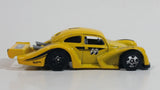 2019 Hot Wheels Volkswagen Kafer Racer Moon Eyes Yellow Die Cast Toy Car Vehicle