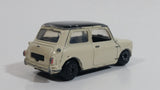 Motor Max 6017 Austin Mini Cooper Cream White with Black Roof Die Cast Toy Car Vehicle