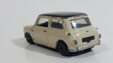 Motor Max 6017 Austin Mini Cooper Cream White with Black Roof Die Cast Toy Car Vehicle