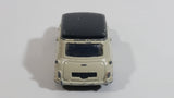 Motor Max 6017 Austin Mini Cooper Cream White with Black Roof Die Cast Toy Car Vehicle