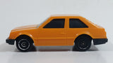 1982 Tonka Ford Escort Orange Plastic Toy Car Vehicle Made in USA