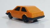 1982 Tonka Ford Escort Orange Plastic Toy Car Vehicle Made in USA