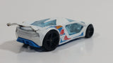 2014 Hot Wheels HW Race Race Team Impavido 1 White Die Cast Toy Car Vehicle