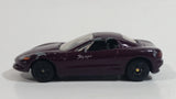 Motor Max 6007 Corvette Sting Ray III Maroon Dark Purple Die Cast Toy Car Vehicle