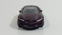 Motor Max 6007 Corvette Sting Ray III Maroon Dark Purple Die Cast Toy Car Vehicle