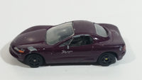 Motor Max 6007 Corvette Sting Ray III Maroon Dark Purple Die Cast Toy Car Vehicle