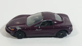 Motor Max 6007 Corvette Sting Ray III Maroon Dark Purple Die Cast Toy Car Vehicle