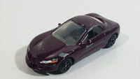 Motor Max 6007 Corvette Sting Ray III Maroon Dark Purple Die Cast Toy Car Vehicle