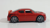 2007 Hot Wheels Dodge Charger SRT8 Metalflake Dark Orange Die Cast Toy Car Vehicle